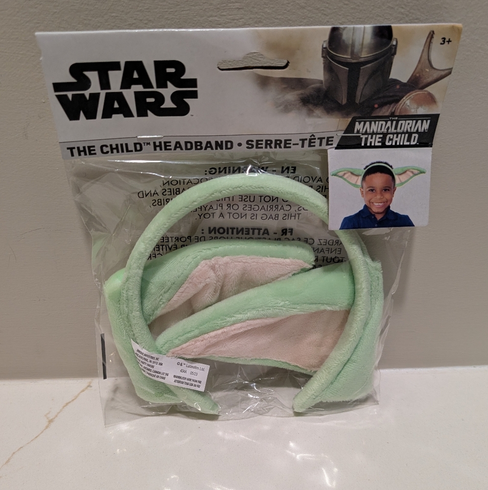 Star Wars Mandalorian The Child Yoda ears Halloween Custome Dress Up